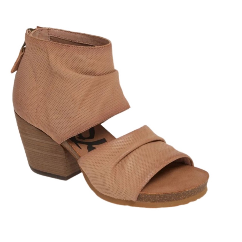 OTBT Women's Patchouli Leather Heeled Sandals - Mauve - Sz 6M - New in Box